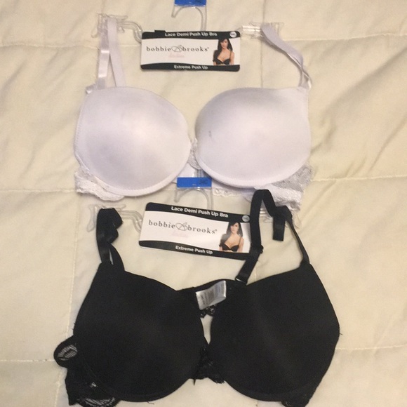 Bobbie Brooks Other - 2 Bobbie Brooks Lace Demi Push Up Bra - 34C - NWT